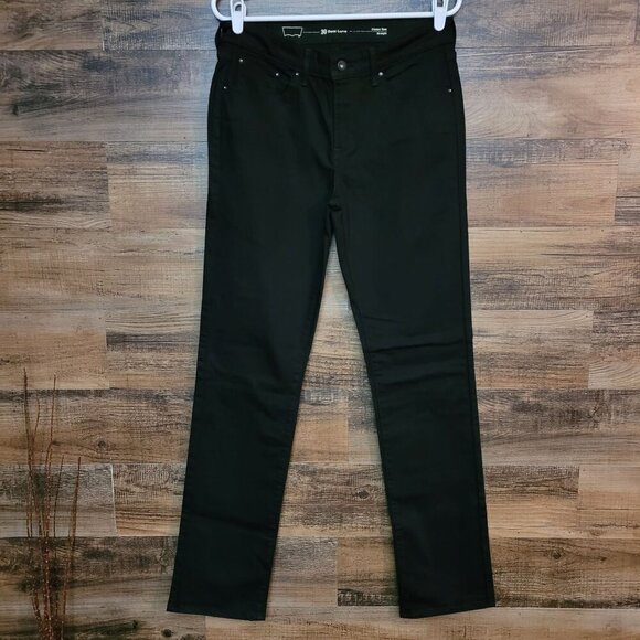 Levi's Jeans Size 30 Demi Curve Straight Mid Rise Black Stretch Denim Western - Picture 2 of 13